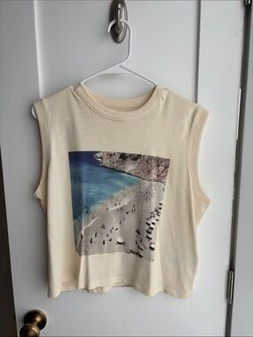 *NWT* Madewell Cream Crewneck Beach Tank (Size S)
